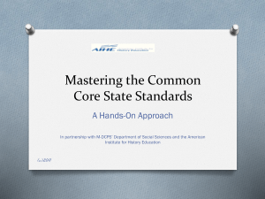 Mastering the Common Core and Social Studies