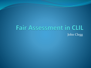 Fair Assessment in CLIL