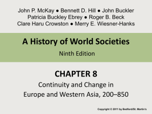 Chapter 8 Continuity and Change in Europe and