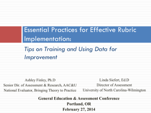 Presenting, Analyzing, and Using Date for Improvement of Student