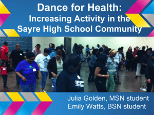 Dance for Health - Netter Center for Community Partnerships