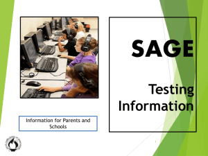 SAGE_Testing-Information-Session
