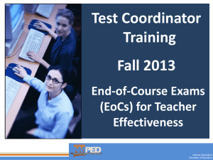 PED-Developed EoCs - New Mexico State Department of Education
