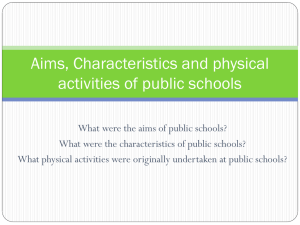 Characteristics of 19th Century Public School