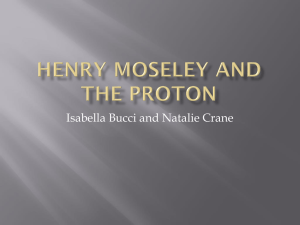 Henry Moseley and The Proton