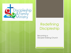 Redefining Discipleship