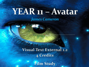 YEAR 11 – Avatar Film Introduction