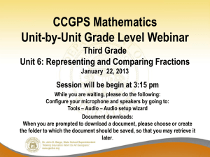 CCGPS Mathematics Third Grade unit 6final