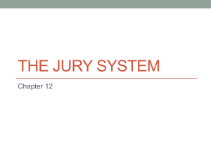 Chapter 12 The jury system