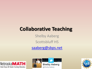 9-29-14 Aaberg Collaborative Teaching