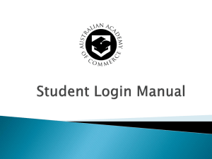 Student Login Manual