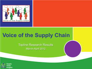 Voice of Supply Chain Study_April2012_Presentation