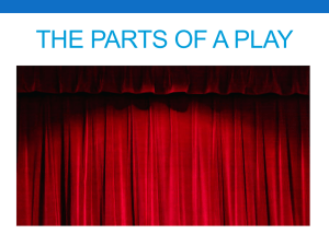 THE parts of a play - Harrisonville Schools
