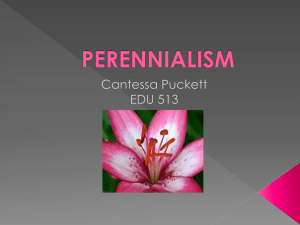 PERENNIALISM - edu-513
