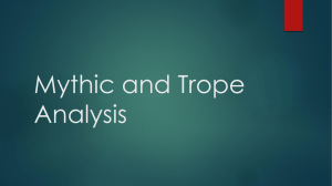 Mythic and Trope Analysis