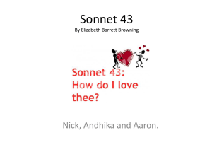Sonnet 43 analysis