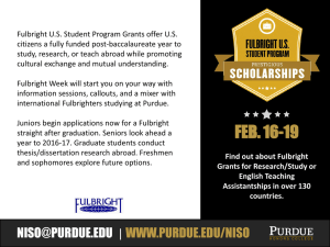 Click here to a PowerPoint flyer for Fulbright Week.
