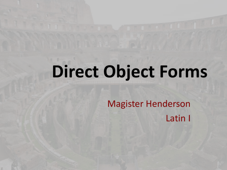 direct-object-forms