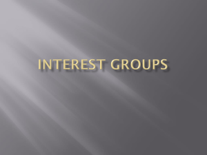 Political Interest Groups - Mrs. Sontag