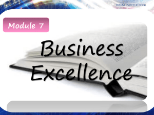 Module 7 Business Excellence