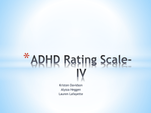 ADHD Rating Scale-IV - Kristen L. Davidson