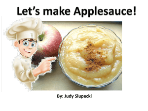 Lets make Applesauce!