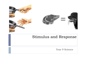Stimulus and Response - aiss-science-9