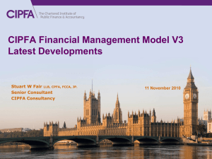 CIPFA Financial Management Model V3 Latest Developments
