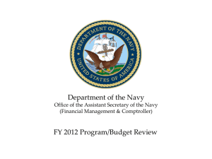 FY 2012/2013 Program Budget Review