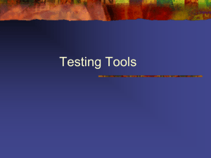 Testing tools