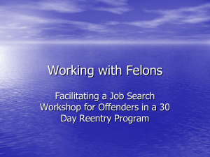 Working with Felons