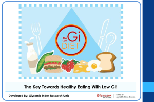 The Key Towards Healthy Eating With Low GI!