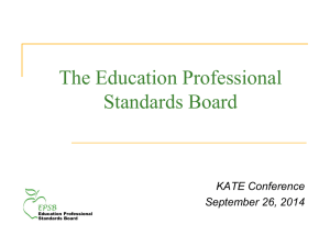 EPSB Presentation - Kentucky Association of Teacher Educators