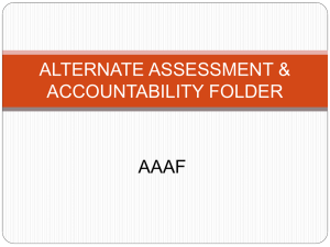 alternate assessment & accountability folder