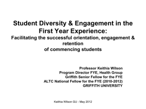 Student Diversity and Predictors of Success in the