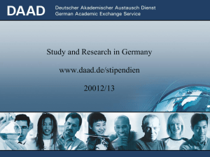 Study and research in Germany