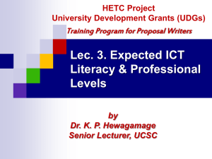Lec 3. Expected IT Proficiency Levels by Dr. KPH