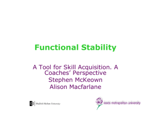 Functional Stability - Leeds Beckett University
