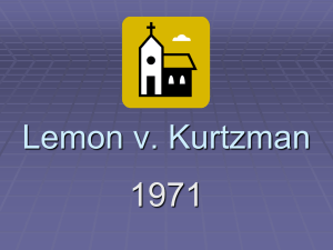 Lemon v kurtzman