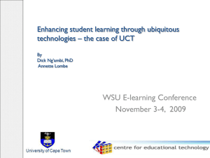 Enhancing Student Learning through Ubiquitos Technologies
