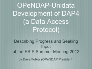 DAP for ESIP dwf-Jul-2012