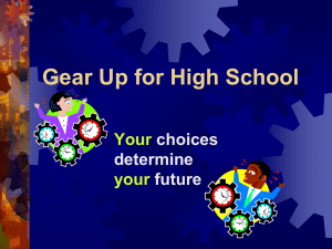 Gear up for high school PowerPoint