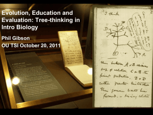 Tree Thinking - University of Oklahoma