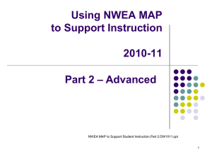 Using NWEA MAP to Support Student Growth