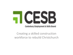 A skilled construction workforce