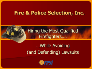 Firefighter Selection, Inc.