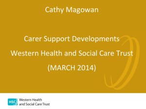 Carers Assessments  – Cathy Magowan