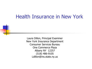 Health Insurance in NY 2011