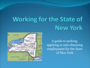 Working for the State of New York