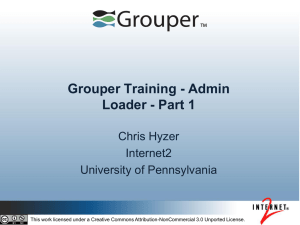 Introduction to Grouper